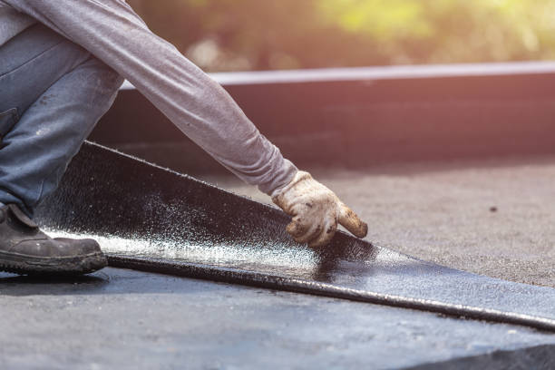 Professional Basement Waterproofing technician working in Eden Prairie, MN
